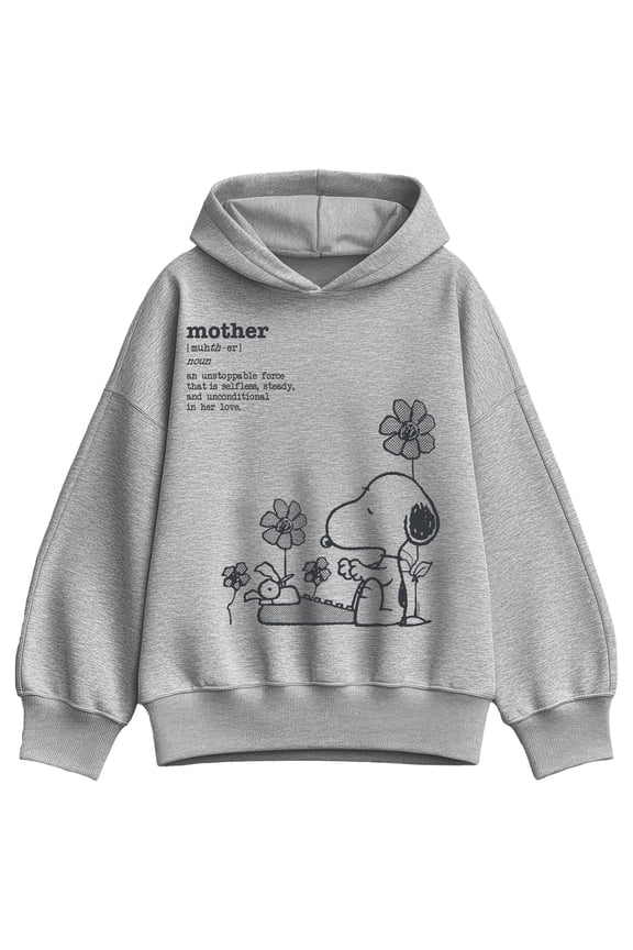 - Snoopy Mom Definition - Women's Oversized Fleece Hoodie Sweatshirt
