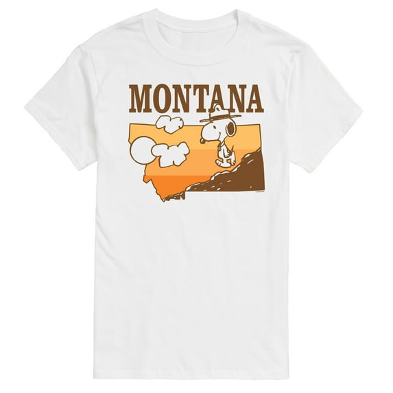 Peanuts - Snoopy Montana - Men's Short Sleeve Graphic T-Shirt