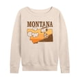thumbnail image 1 of Peanuts - Snoopy Montana - Women's French Terry Pullover Sweatshirt, 1 of 6