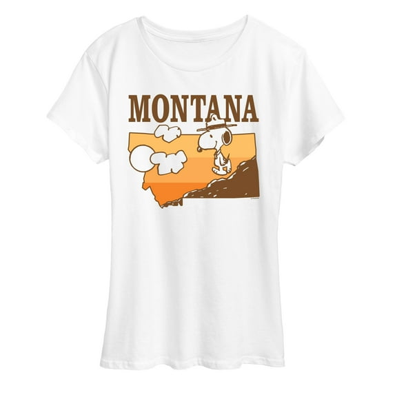 Peanuts - Snoopy Montana - Women's Short Sleeve Graphic T-Shirt