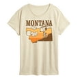 thumbnail image 1 of Peanuts - Snoopy Montana - Women's Short Sleeve Graphic T-Shirt, 1 of 6