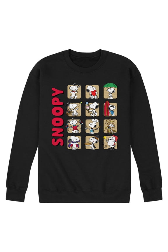 - Snoopy Monthly - Men's Crew Fleece Sweatshirt