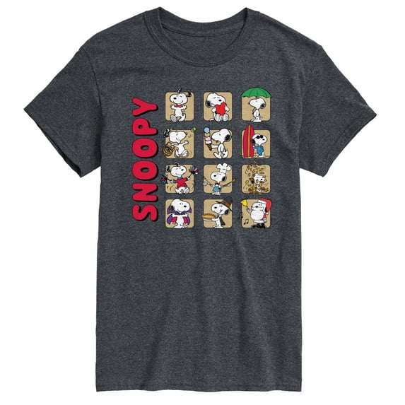 Peanuts - Snoopy Monthly - Men's Short Sleeve Graphic T-Shirt