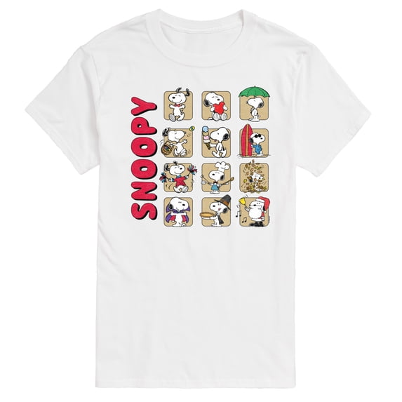 Peanuts - Snoopy Monthly - Men's Short Sleeve Graphic T-Shirt