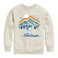 thumbnail image 1 of Peanuts - Snoopy Mountain Retro - Toddler & Youth Crewneck Fleece Sweatshirt, 1 of 5