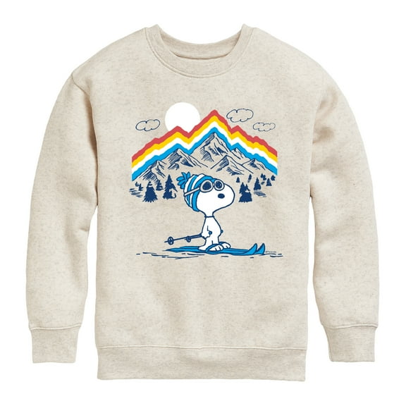 Peanuts - Snoopy Mountain Retro - Toddler & Youth Crewneck Fleece Sweatshirt