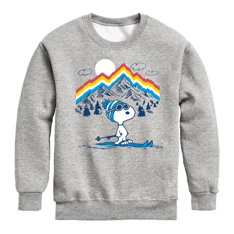 Peanuts - Snoopy Mountain Retro - Toddler & Youth Crewneck Fleece