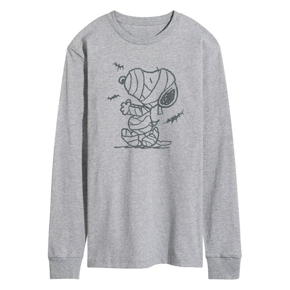 Peanuts - Snoopy Mummy And Bats - Men's Long Sleeve T-Shirt