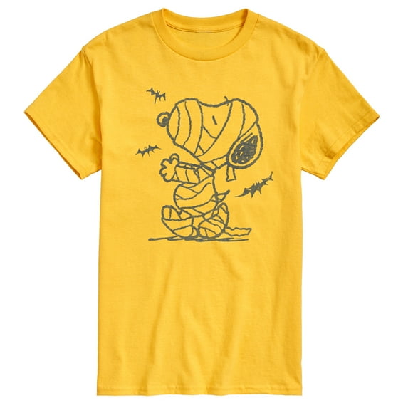 Peanuts - Snoopy Mummy And Bats - Men's Short Sleeve Graphic T-Shirt