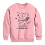Peanuts - Snoopy Mummy And Bats Boys' Graphic Long Sleeve Fleece Sweatshirt