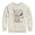 thumbnail image 1 of Peanuts - Snoopy Mummy And Bats - Toddler & Youth Crewneck Fleece Sweatshirt, 1 of 6