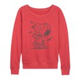 thumbnail image 1 of Peanuts - Snoopy Mummy And Bats - Women's Lightweight French Terry Pullover, 1 of 5