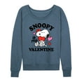 thumbnail image 1 of Peanuts - Snoopy My Valentine - Women's French Terry Long Sleeve Shirt, 1 of 5