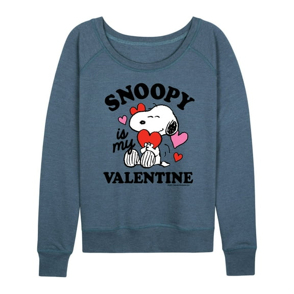 Peanuts - Snoopy My Valentine - Women's French Terry Long Sleeve Shirt