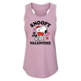 thumbnail image 1 of Peanuts - Snoopy My Valentine - Women's Racerback Tank, 1 of 5