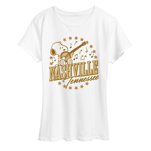 Peanuts - Snoopy Nashville Tennessee - Women's Short Sleeve Graphic T-Shirt