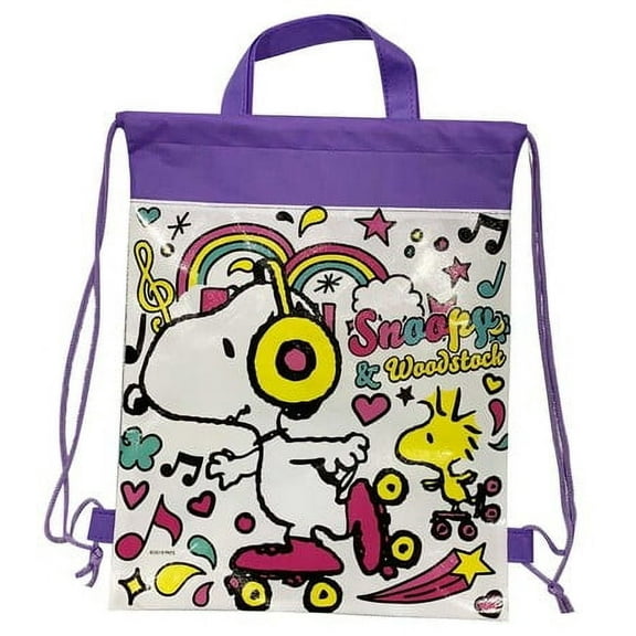 Peanuts Snoopy Non-Woven Backpack, Purple