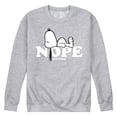 thumbnail image 1 of Peanuts - Snoopy Nope Not Today - Men's Crew Fleece Sweatshirt, 1 of 5