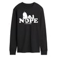 thumbnail image 1 of Peanuts - Snoopy Nope Not Today - Men's Long Sleeve Graphic T-Shirt, 1 of 4