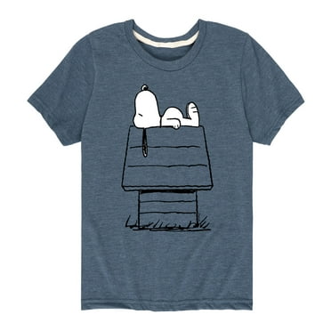 Peanuts - Snoopy On Doghouse - Toddler And Youth Short Sleeve Graphic T-Shirt