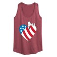 thumbnail image 1 of Peanuts - Snoopy On Flag Heart - Women's Racerback Tank Top, 1 of 6