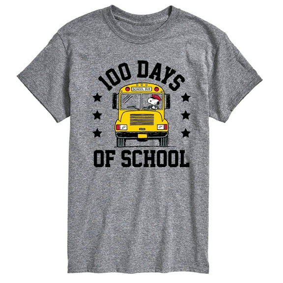 Peanuts - Snoopy One Hundred Days Of School - Men's Short Sleeve Graphic T-Shirt