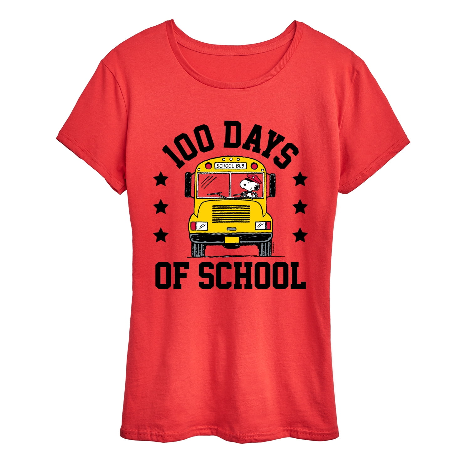 Peanuts - Snoopy One Hundred Days Of School - Women's Short Sleeve 