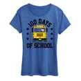 thumbnail image 1 of Peanuts - Snoopy One Hundred Days Of School - Women's Short Sleeve Graphic T-Shirt, 1 of 6