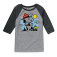 thumbnail image 1 of Peanuts - Snoopy Outdoor - Toddler & Youth Raglan Graphic T-Shirt, 1 of 1