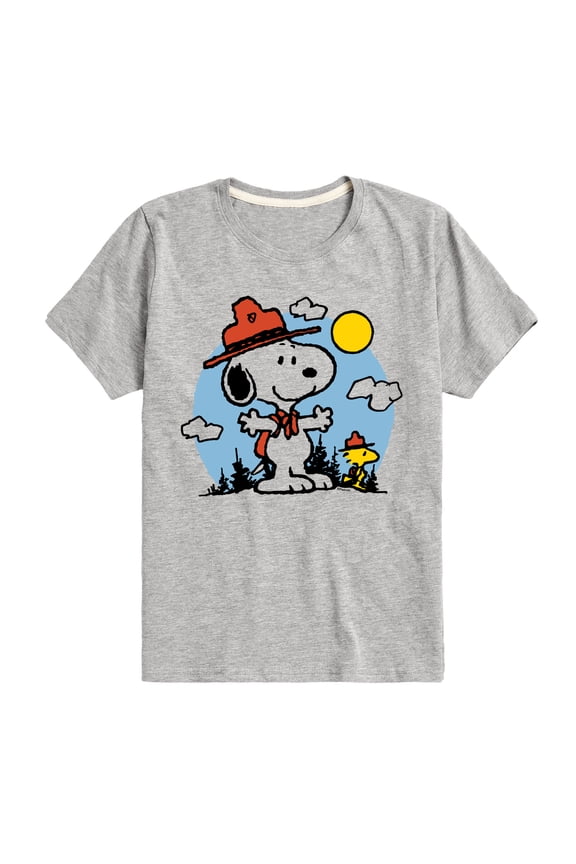 - Snoopy Outdoor - Toddler & Youth Short Sleeve Graphic T-Shirt