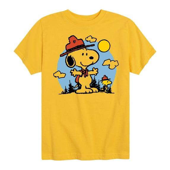 Peanuts - Snoopy Outdoor - Toddler & Youth Short Sleeve Graphic T-Shirt