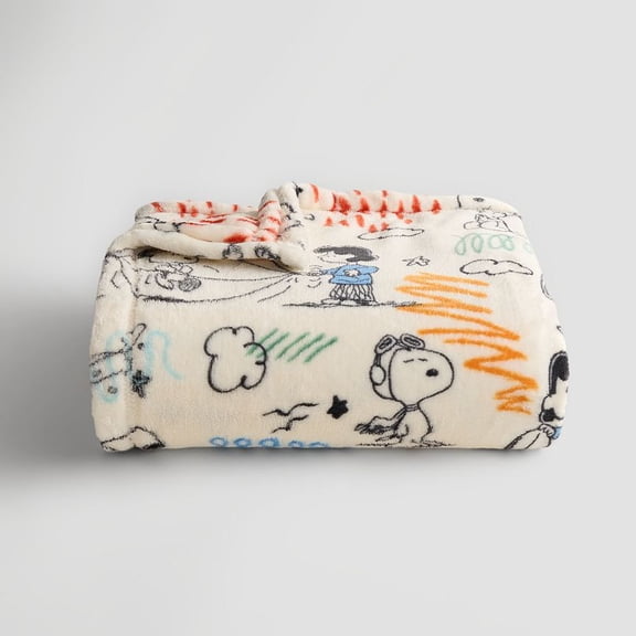 Peanuts Snoopy  Oversized Supersoft Plush Throw Blanket