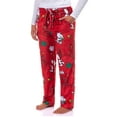 thumbnail image 1 of Peanuts Snoopy Pajamas Women's Holiday Lights Plush Fleece Lounge Sleep Pants, 1 of 7