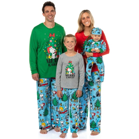 Peanuts Snoopy Pajamas Women's Jingle All The Way 2-Piece Lounge Sleep Set