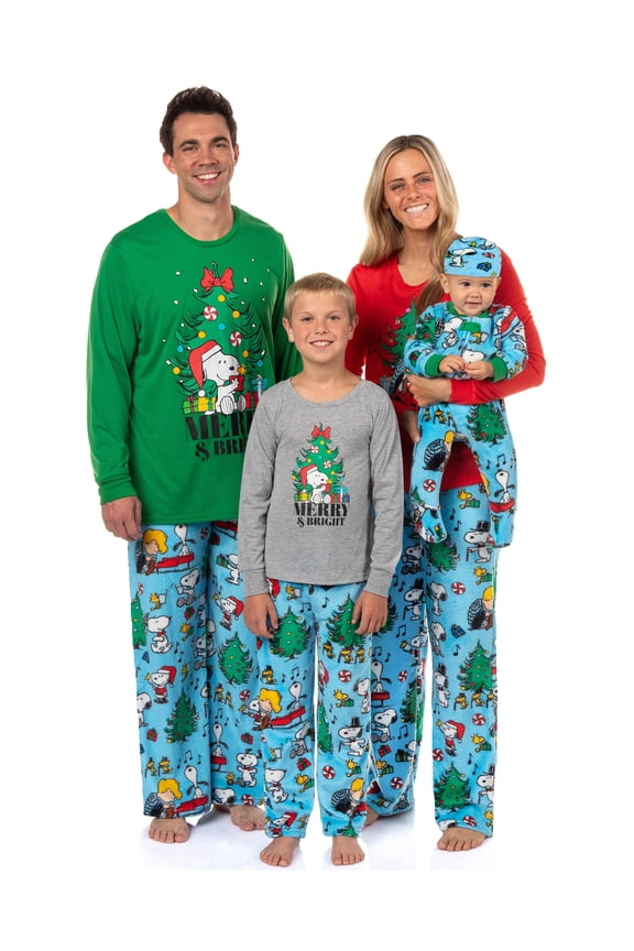 Peanuts Snoopy Pajamas Women's Jingle All The Way 2-Piece Lounge Sleep Set
