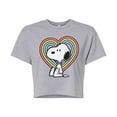 thumbnail image 1 of Peanuts - Snoopy Pastel Heart - Cropped Tee, 1 of 5