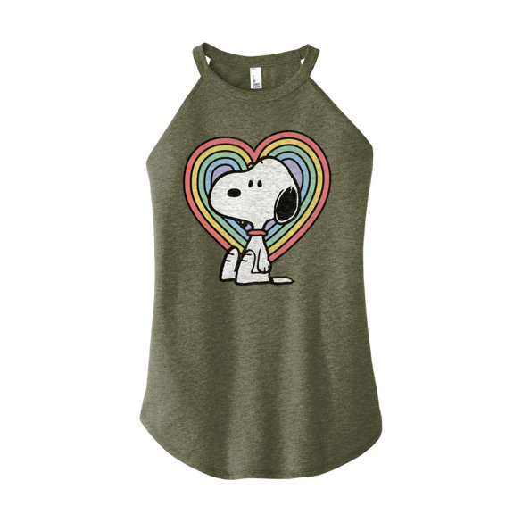 Peanuts - Snoopy Pastel Heart - High Neck Tank