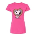 thumbnail image 1 of Peanuts - Snoopy Pastel Heart - Juniors Fitted Tee, 1 of 5