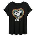 thumbnail image 1 of Peanuts - Snoopy Pastel Heart - Women's Oversized T-Shirt, 1 of 5
