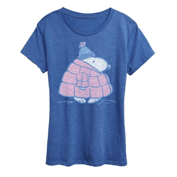Peanuts - Snoopy Pastel Puffer Winter Coat - Women's Short Sleeve Graphic T-Shirt