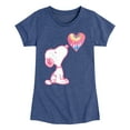 thumbnail image 1 of Peanuts - Snoopy Pastel Rainbow Heart - Toddler & Youth Girls Short Sleeve Graphic T-Shirt, 1 of 5