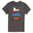 thumbnail image 1 of Peanuts - Snoopy Patchwork Doghouse - Men's Short Sleeve Graphic T-Shirt, 1 of 6