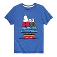 thumbnail image 1 of Peanuts - Snoopy Patchwork Doghouse - Toddler And Youth Short Sleeve Graphic T-Shirt, 1 of 6