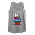 thumbnail image 1 of Peanuts - Snoopy Patchwork Doghouse - Women's Racerback Tank Top, 1 of 5