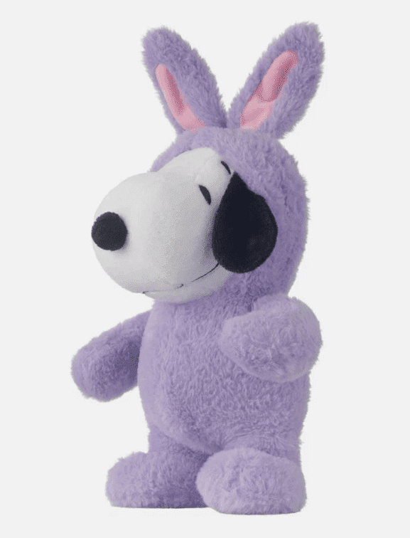 Peanuts Snoopy Plush Purple Bunny Costume Easter Spring Decor 10" Ruz Toy