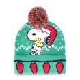 thumbnail image 1 of Peanuts Snoopy Pom Beanie, Green Multi-Color, 1 of 3