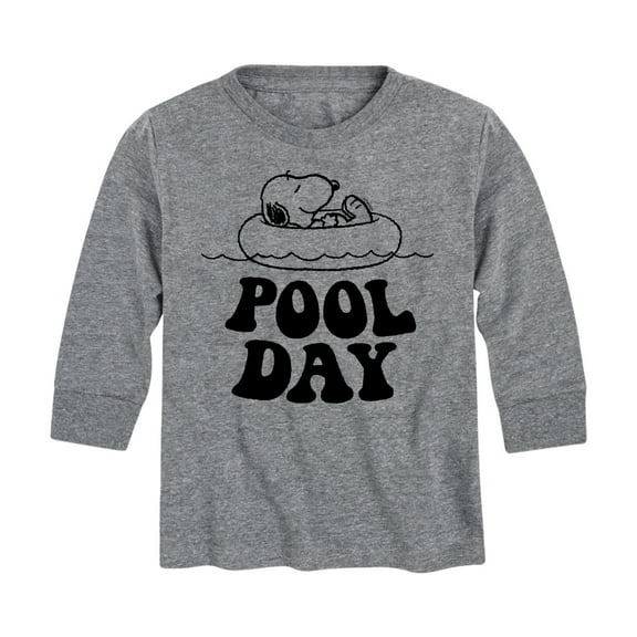 Peanuts - Snoopy Pool Day - Toddler And Youth Long Sleeve Graphic T-Shirt