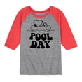 thumbnail image 1 of Peanuts - Snoopy Pool Day - Toddler And Youth Raglan Graphic T-Shirt, 1 of 7