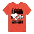 thumbnail image 1 of Peanuts - Snoopy Pro Record Collector - Toddler & Youth Short Sleeve Graphic T-Shirt, 1 of 6