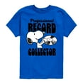 thumbnail image 1 of Peanuts - Snoopy Pro Record Collector - Toddler & Youth Short Sleeve Graphic T-Shirt, 1 of 6